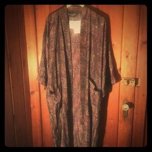 Vintage Christian Dior Silk Paisley robe